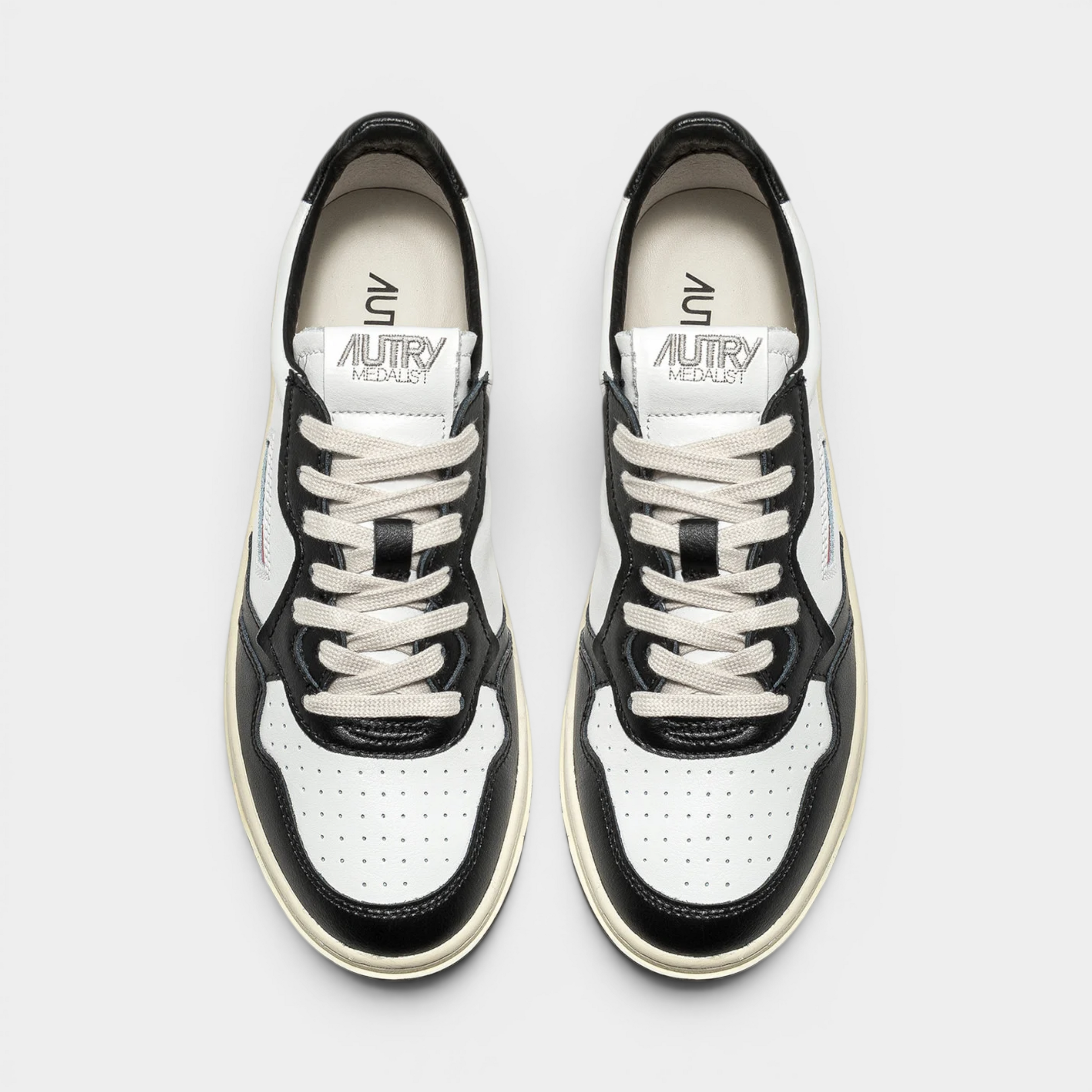 Autry Sneakers Medalist in pelle Bicolore - Bianco e Nero