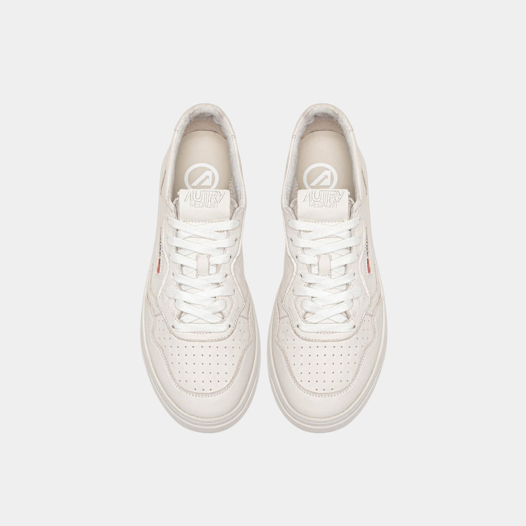 Autry Sneakers Medalist in pelle super soft - Bianco ottico