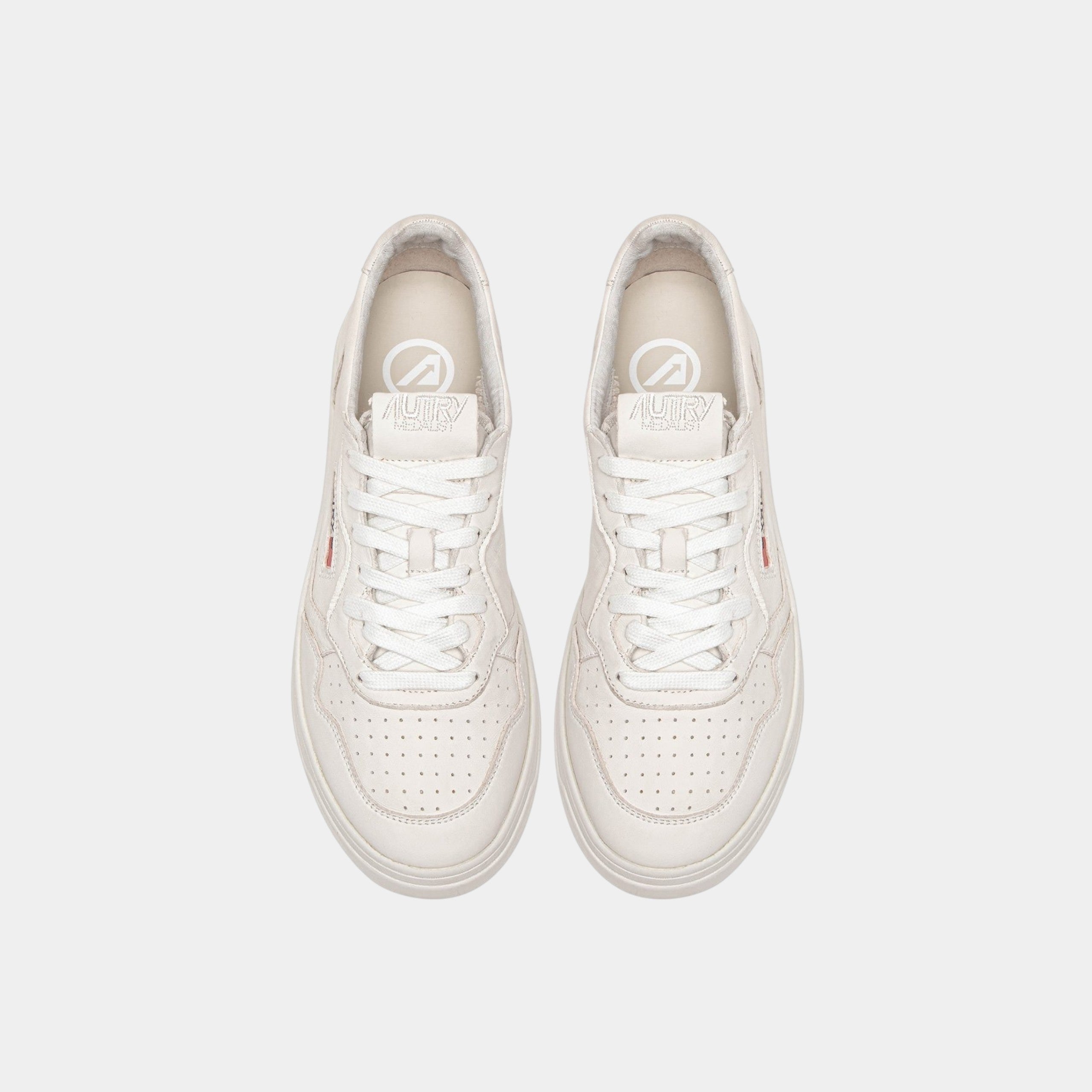 Autry Sneakers Medalist in pelle super soft - Bianco ottico