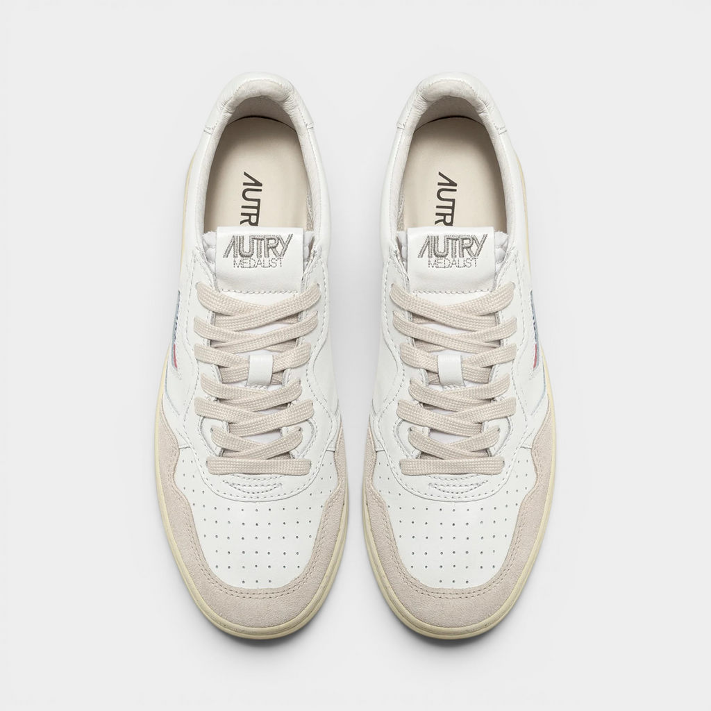Autry Sneakers Medalist in pelle e suede - Bianco
