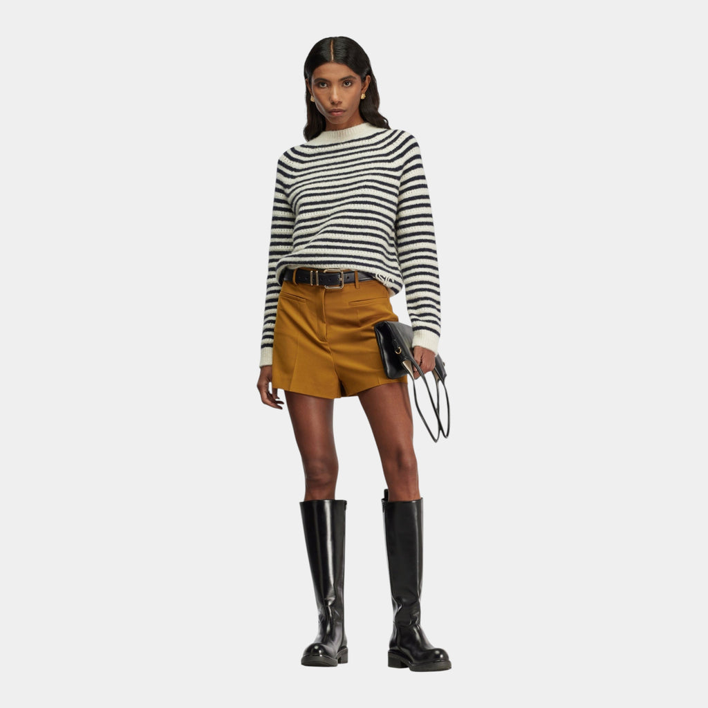 Semicouture Maglia a righe Morgana - Ecru