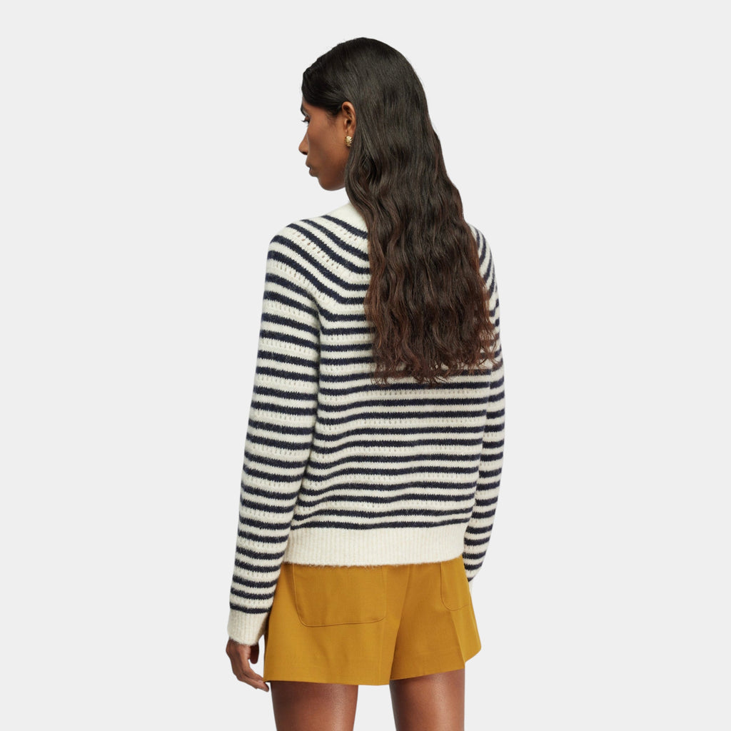 Semicouture Maglia a righe Morgana - Ecru