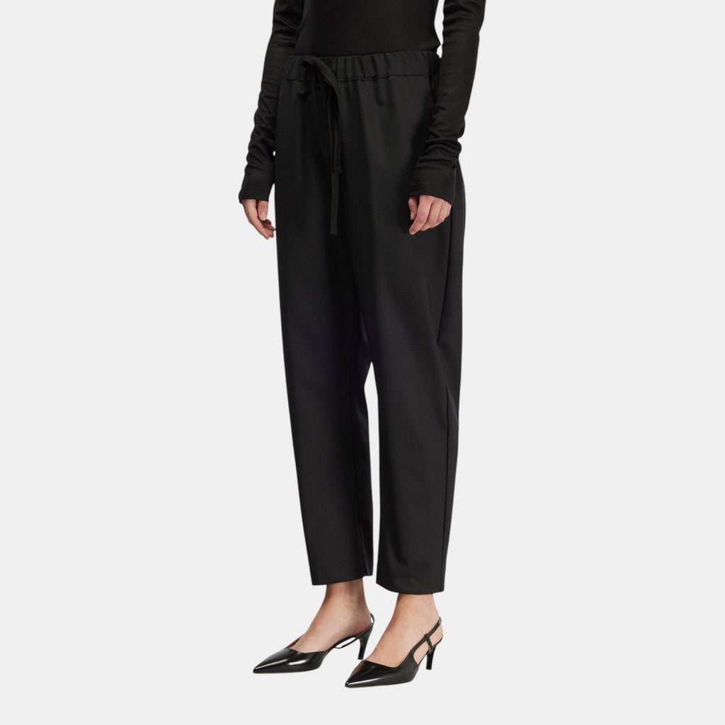 Semicouture Pantalone Buddy in fresco di lana - Nero