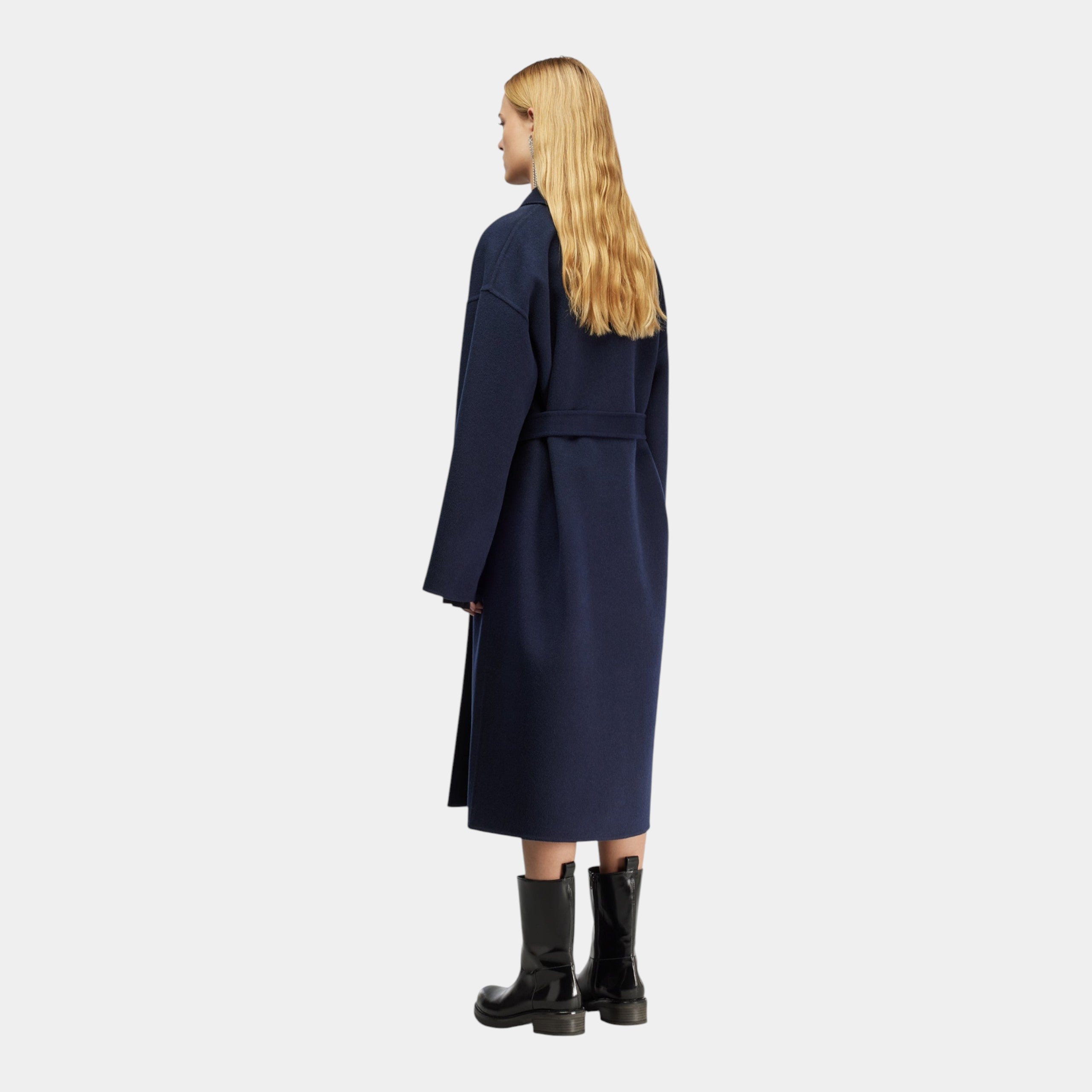 Semicouture Cappotto in panno doppiopetto - Blu