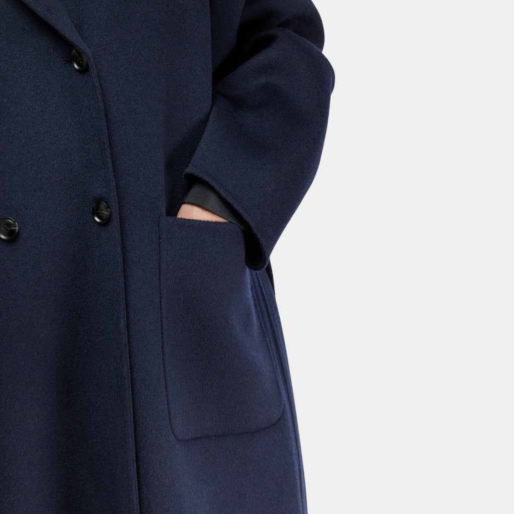 Semicouture Cappotto in panno doppiopetto - Blu