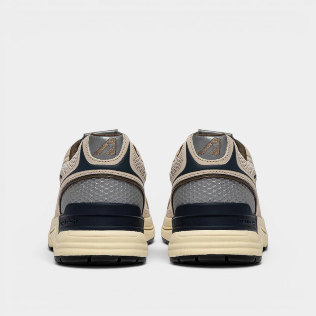 Autry Sneakers Hyperway in mesh e suede - Beige e Blu
