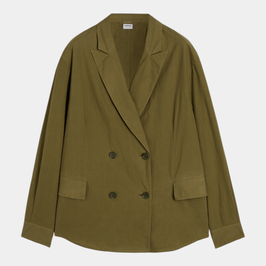 ASPESI Aspesi Blazer doppiopetto in popeline - Militare - Hubert Humangoods