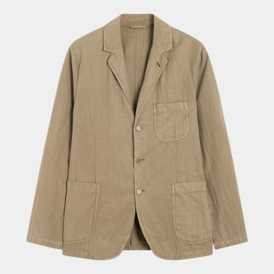 ASPESI Aspesi Blazer Samuraki in Twill - Sabbia - Hubert Humangoods