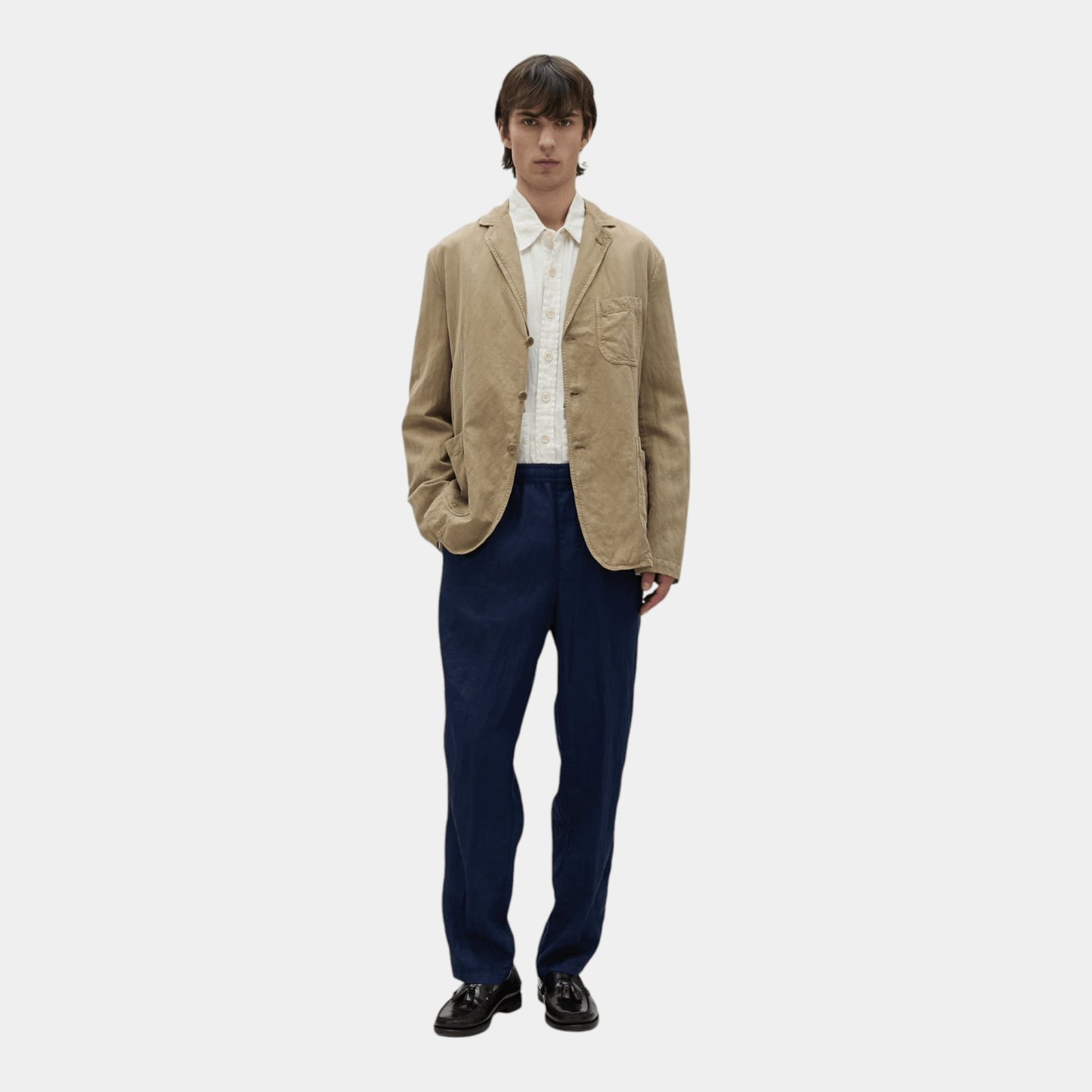 ASPESI Aspesi Blazer Samuraki in Twill - Sabbia - Hubert Humangoods