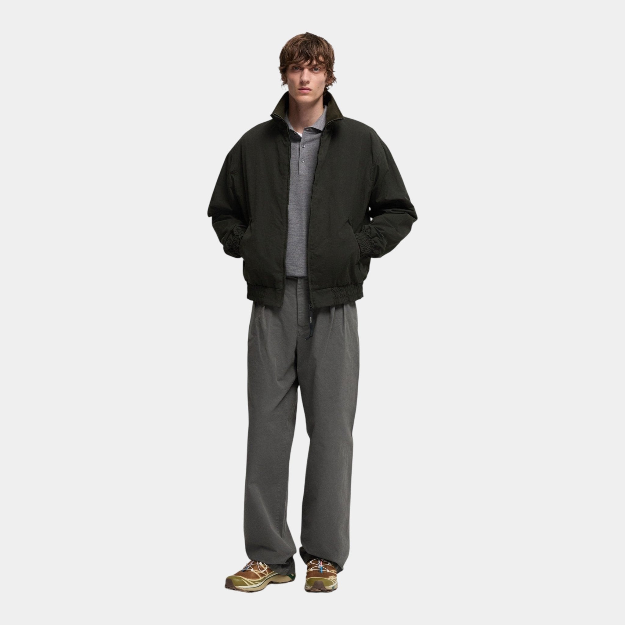 ASPESI Aspesi Bomber in tela drywax - Verdone - Hubert Humangoods