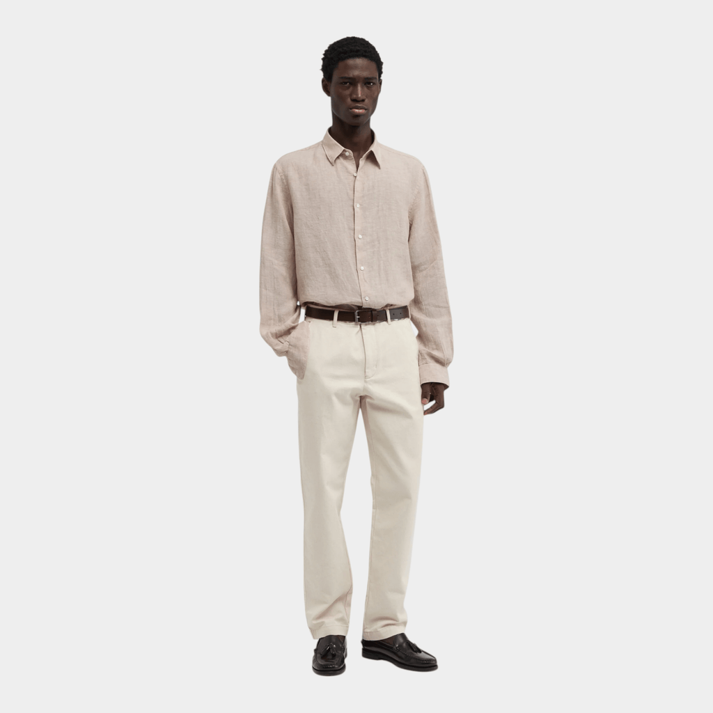 ASPESI - Aspesi Camicia Comma in lino delave - Beige/2 - Hubert Humangoods
