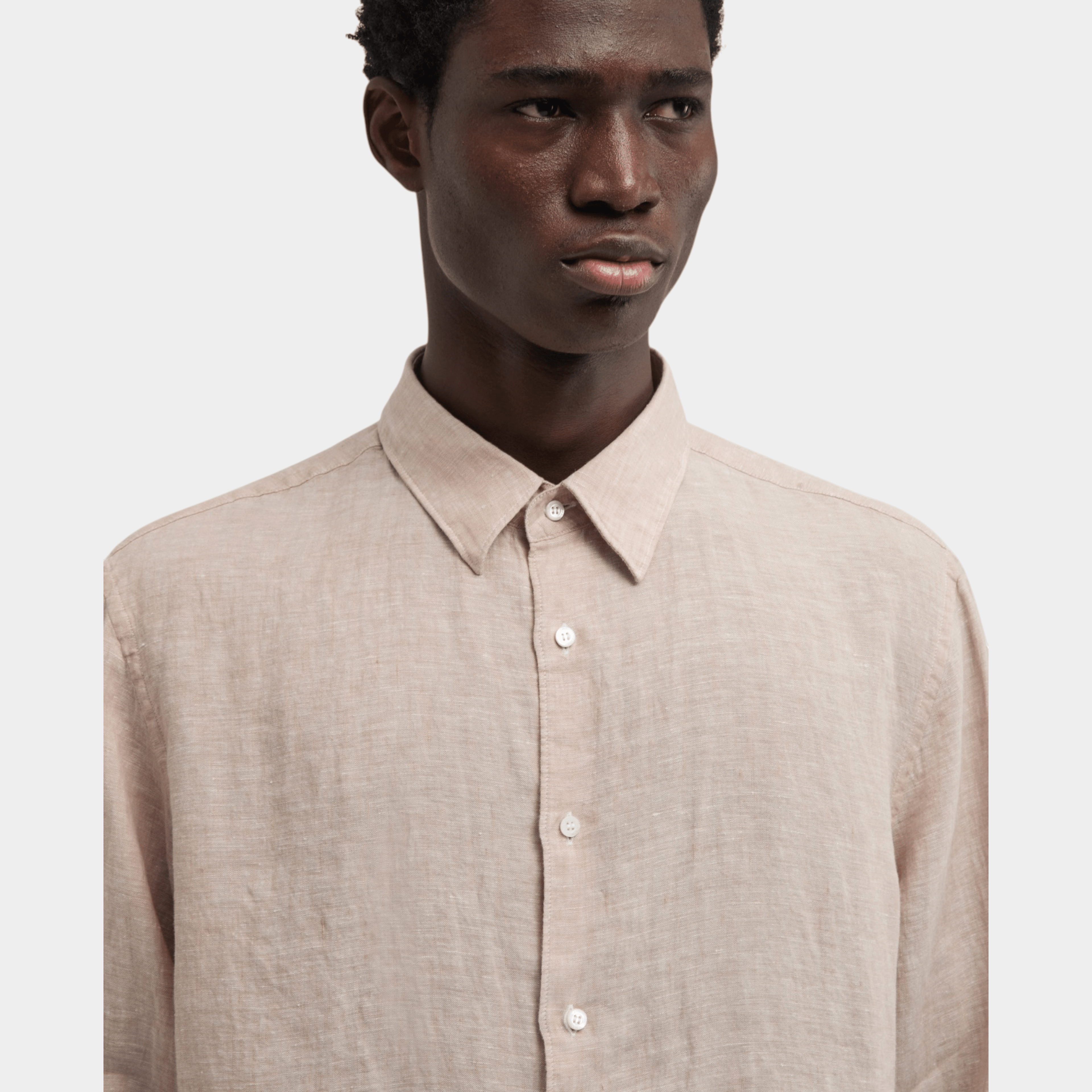 ASPESI - Aspesi Camicia Comma in lino delave - Beige/4 - Hubert Humangoods