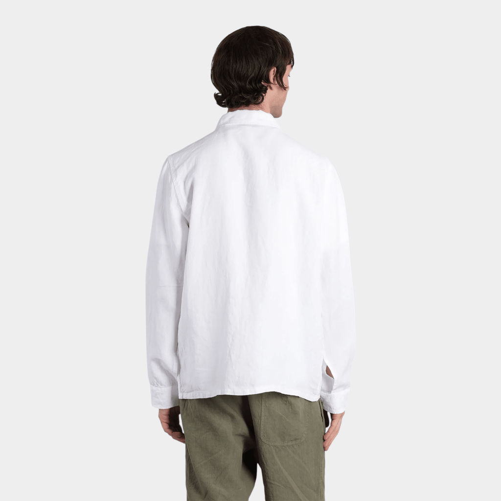 ASPESI - Aspesi Camicia in lino con tasconi Ri - Capa - Bianco/3 - Hubert Humangoods