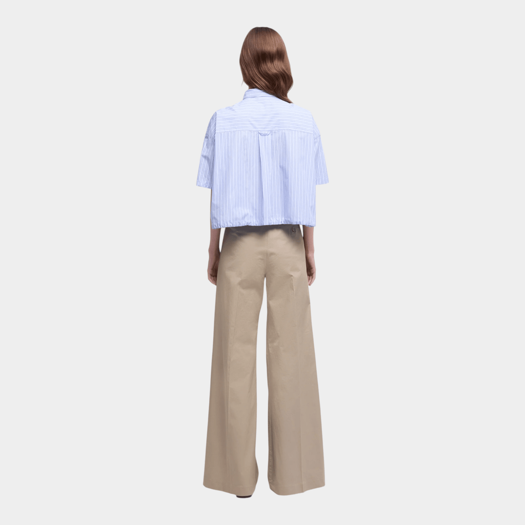 ASPESI - Aspesi Camicia in popeline di cotone a righe - Azzurro/3 - Hubert Humangoods