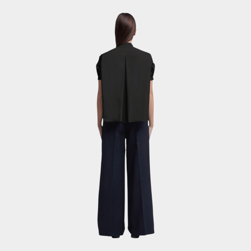 ASPESI - Aspesi Camicia manica corta in puro cotone - Nero/3 - Hubert Humangoods