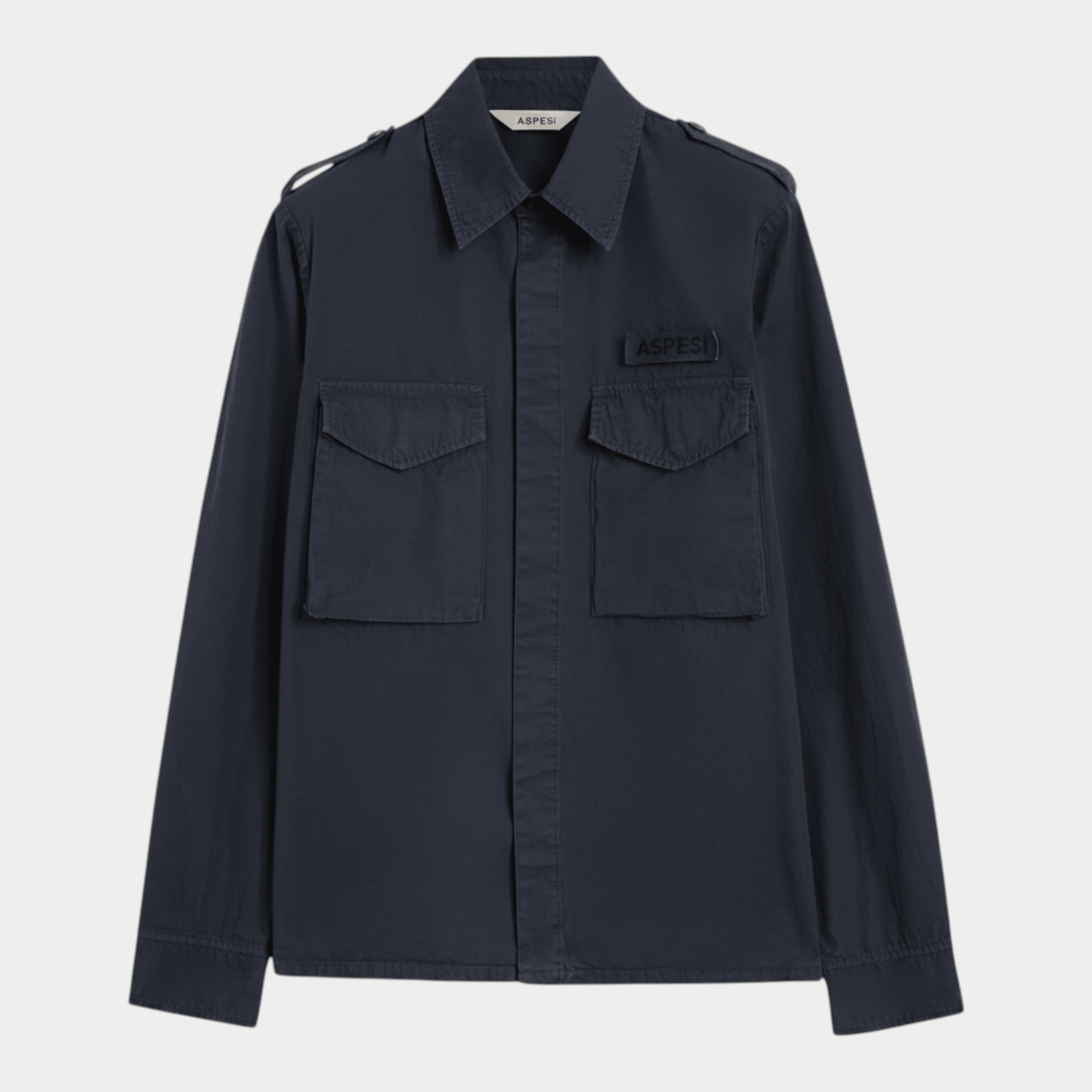 ASPESI - Aspesi Camicia Militare in cotone - Blu/1 - Hubert Humangoods