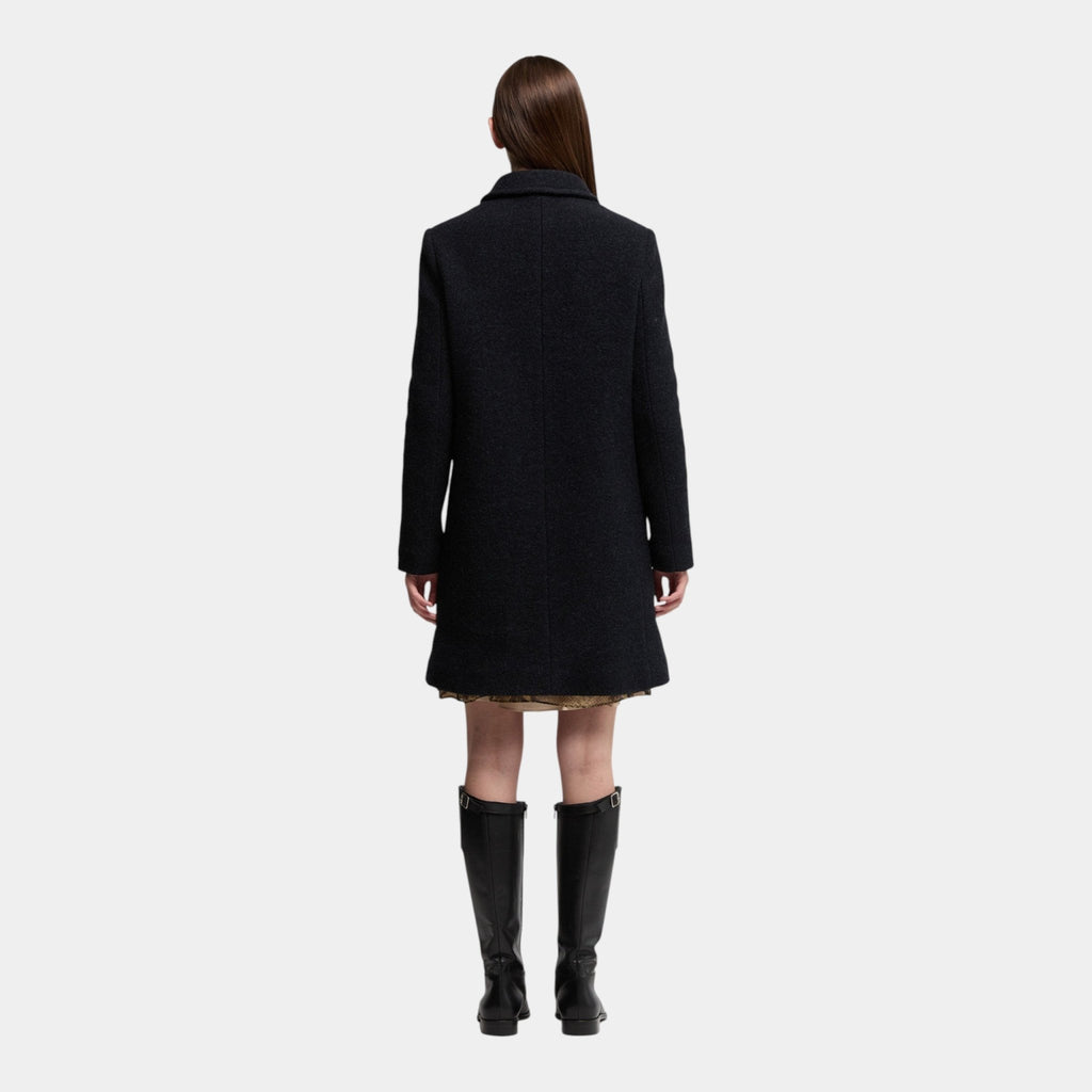 ASPESI Aspesi Cappotto doppiopetto in lana cotta - Blu - Hubert Humangoods