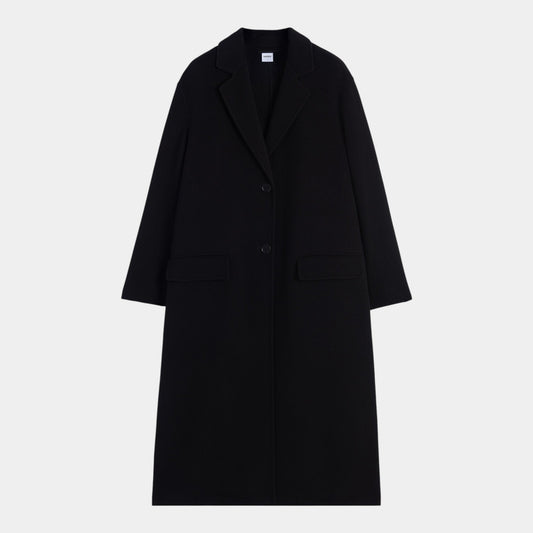ASPESI Aspesi Cappotto in double di lana - Nero - Hubert Humangoods