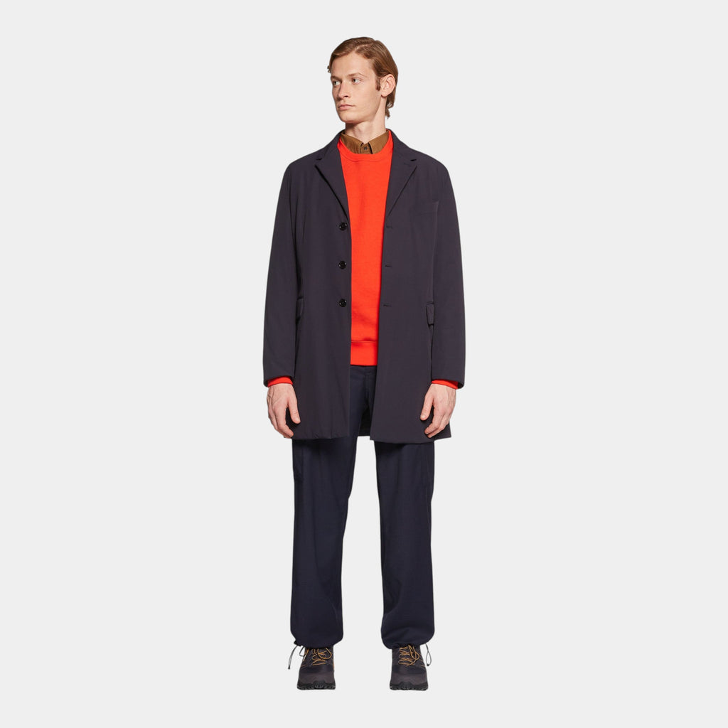 ASPESI - Aspesi Cappotto Nuvola in nylon opaco - Blu/2 - Hubert Humangoods