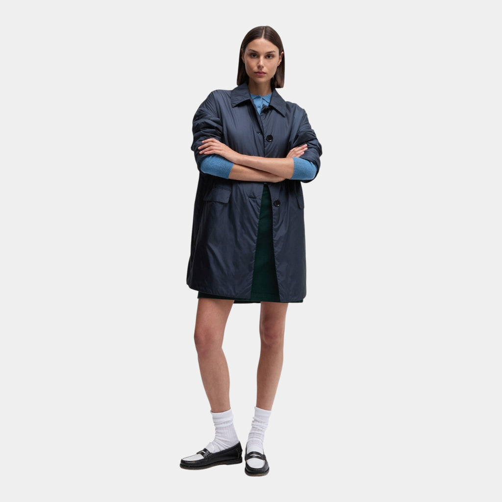 ASPESI Aspesi Cappotto Teena in nylon - Blu - Hubert Humangoods