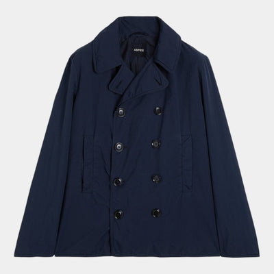 Aspesi Giacca doppiopetto Hopper in nylon - Blu