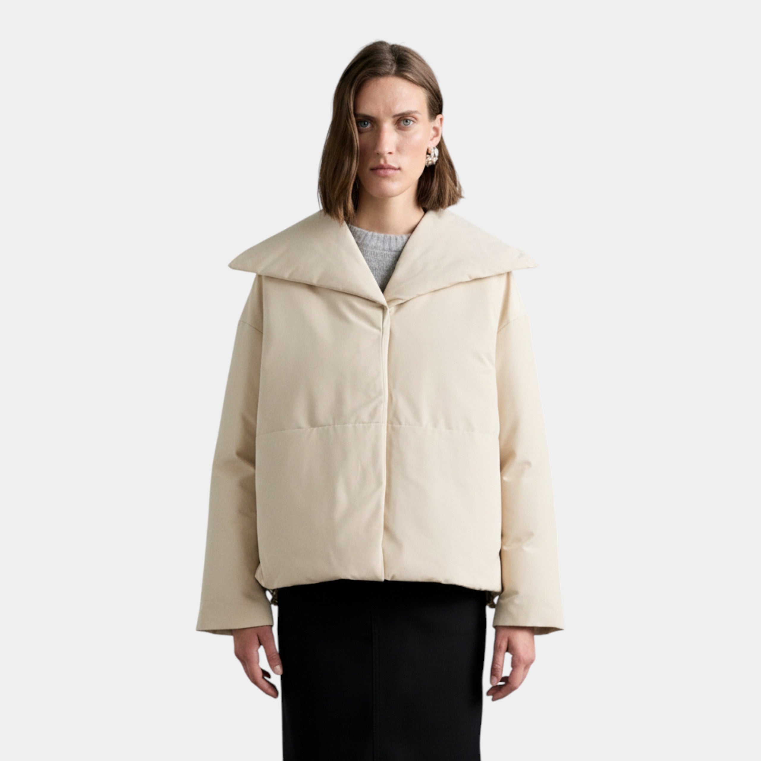 ASPESI - Aspesi Giubbotto Kelsi in piuma - Beige/4 - Hubert Humangoods