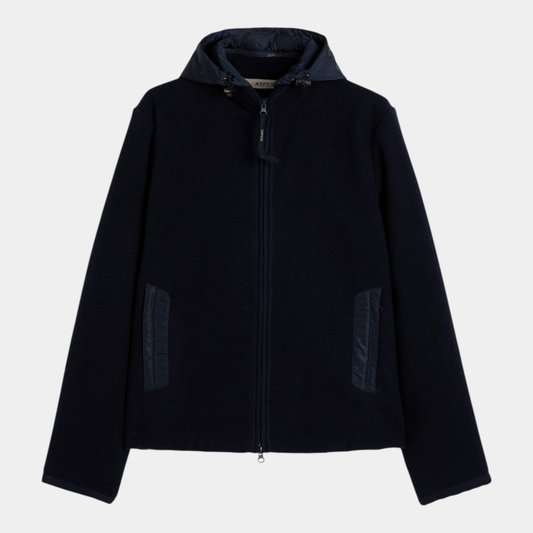 ASPESI Aspesi Giubbotto Werner in lana - Blu - Hubert Humangoods