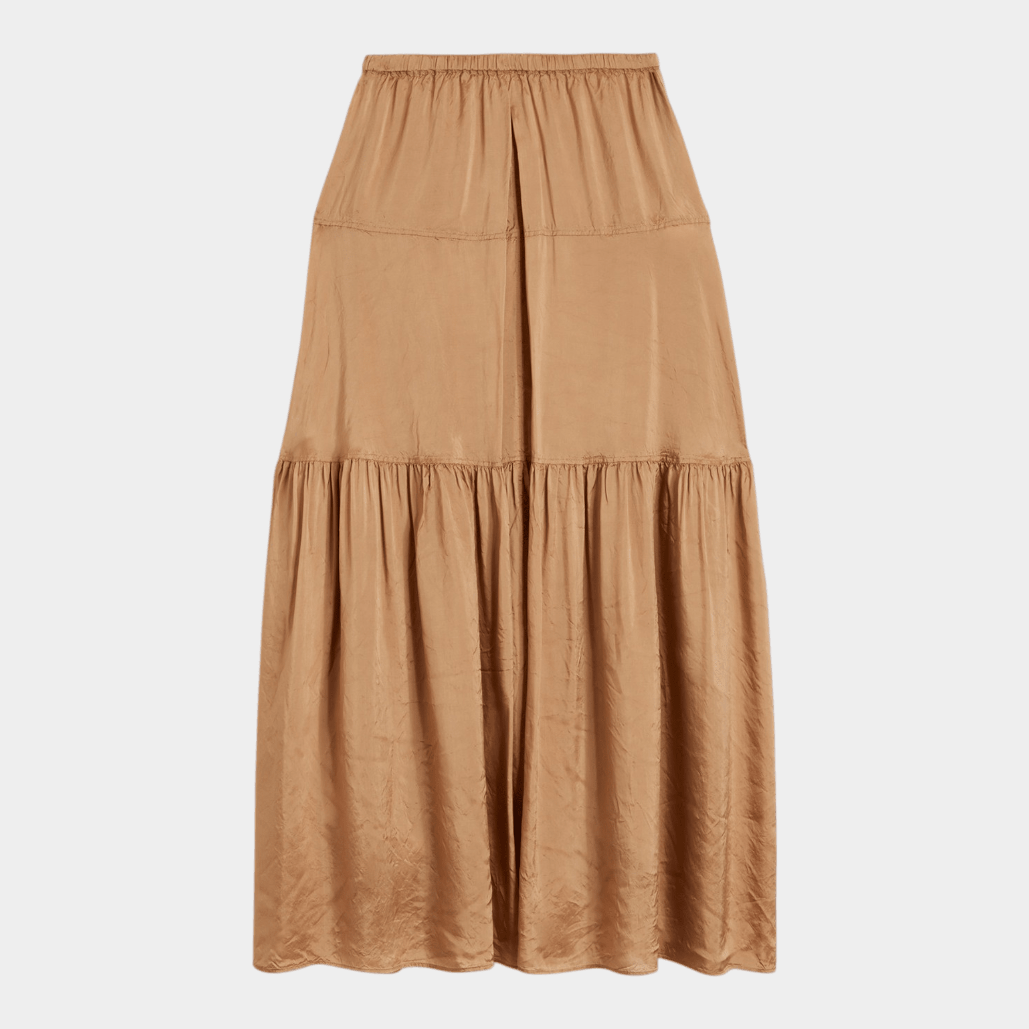 ASPESI - Aspesi Gonna in twill di viscosa - Cammello/1 - Hubert Humangoods