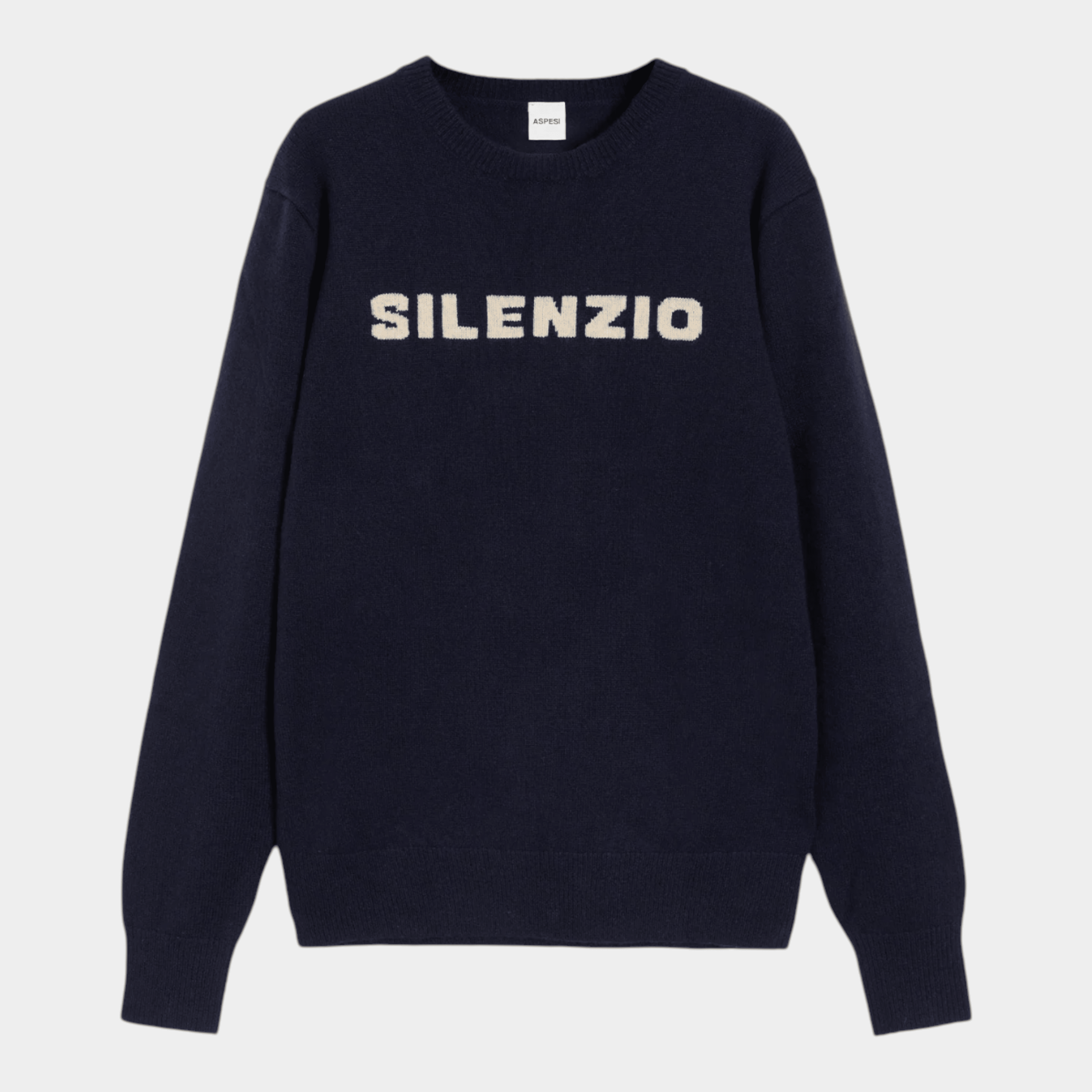 ASPESI - Aspesi Maglia Silenzio in cachemire - Blu/1 - Hubert Humangoods