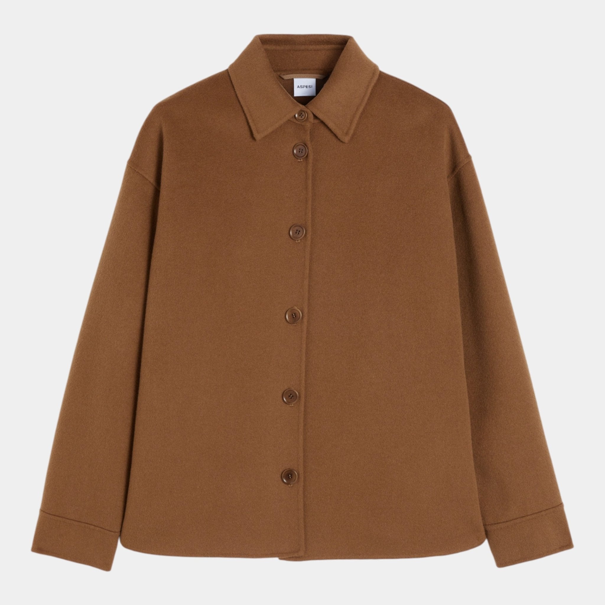 ASPESI Aspesi Overshirt in double di lana - Cammello - Hubert Humangoods