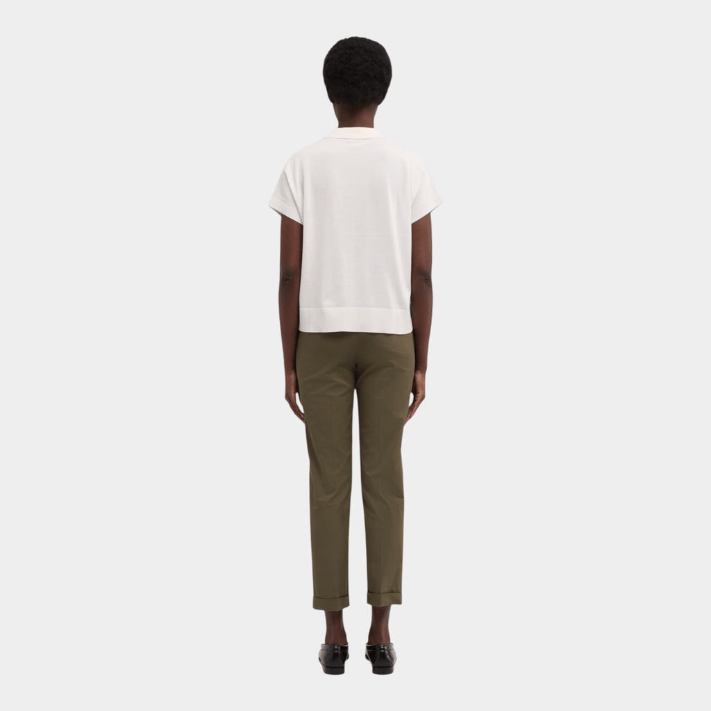 ASPESI - Aspesi Polo scollo V in puro cotone - Bianco/3 - Hubert Humangoods