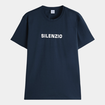 Aspesi Tee shirt Silenzio - Blu