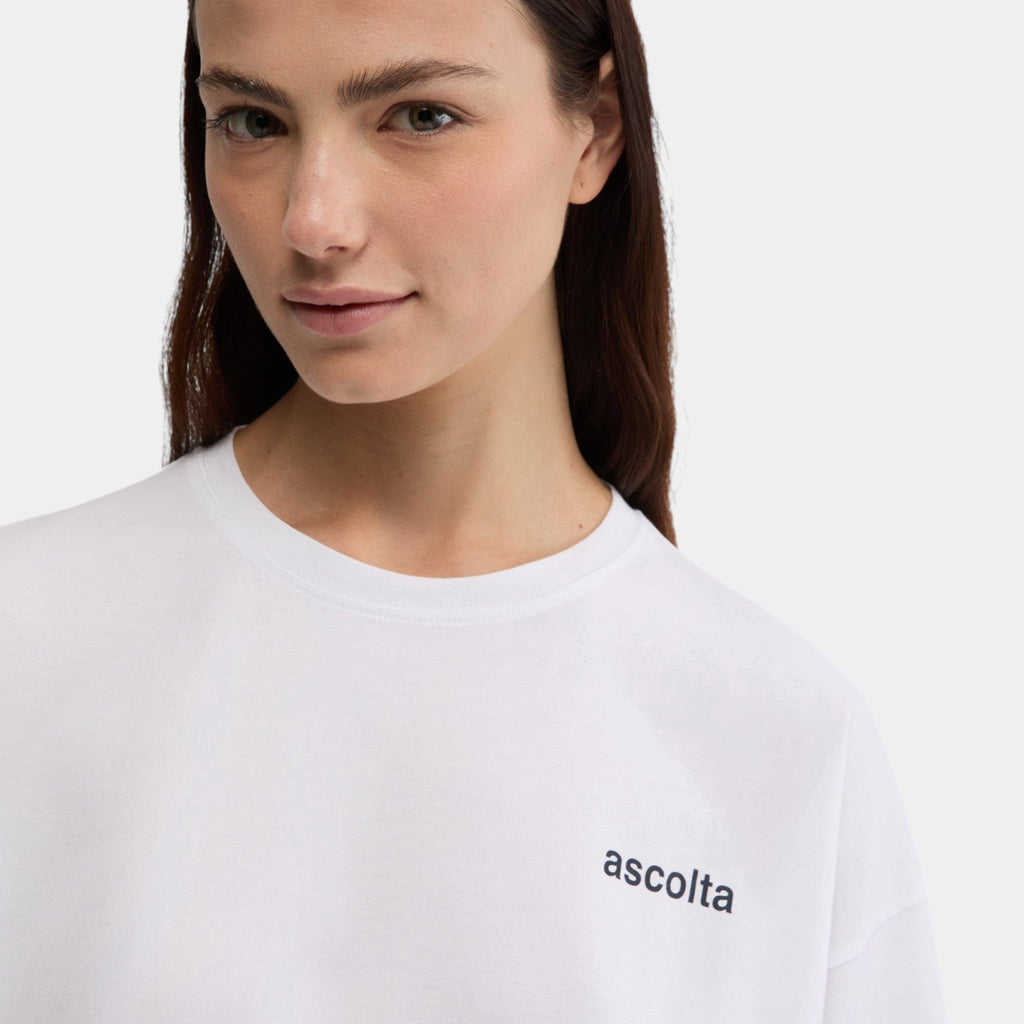 ASPESI Aspesi Tee shirt ascolta - Bianco - Hubert Humangoods