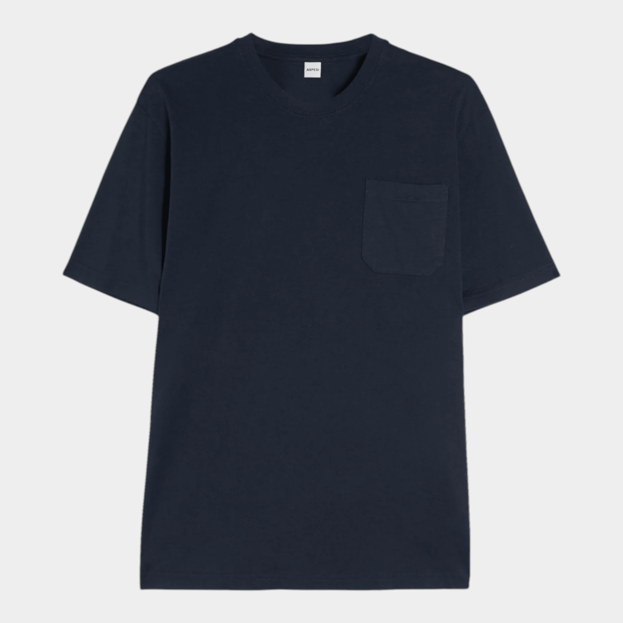 ASPESI - Aspesi Tee shirt con taschino in jersey di cotone - Blu/1 - Hubert Humangoods