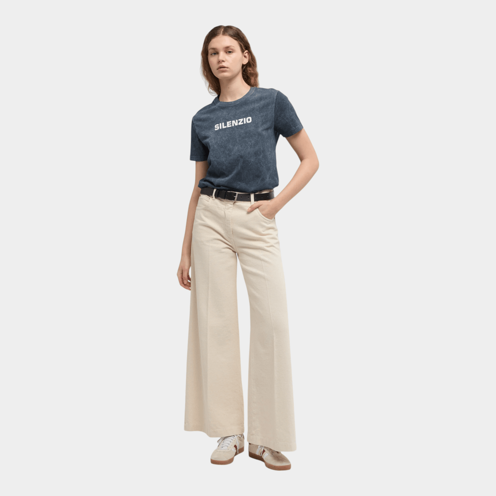 ASPESI - Aspesi Tee Shirt in jersey di cotone Silenzio - Blu Shady/2 - Hubert Humangoods