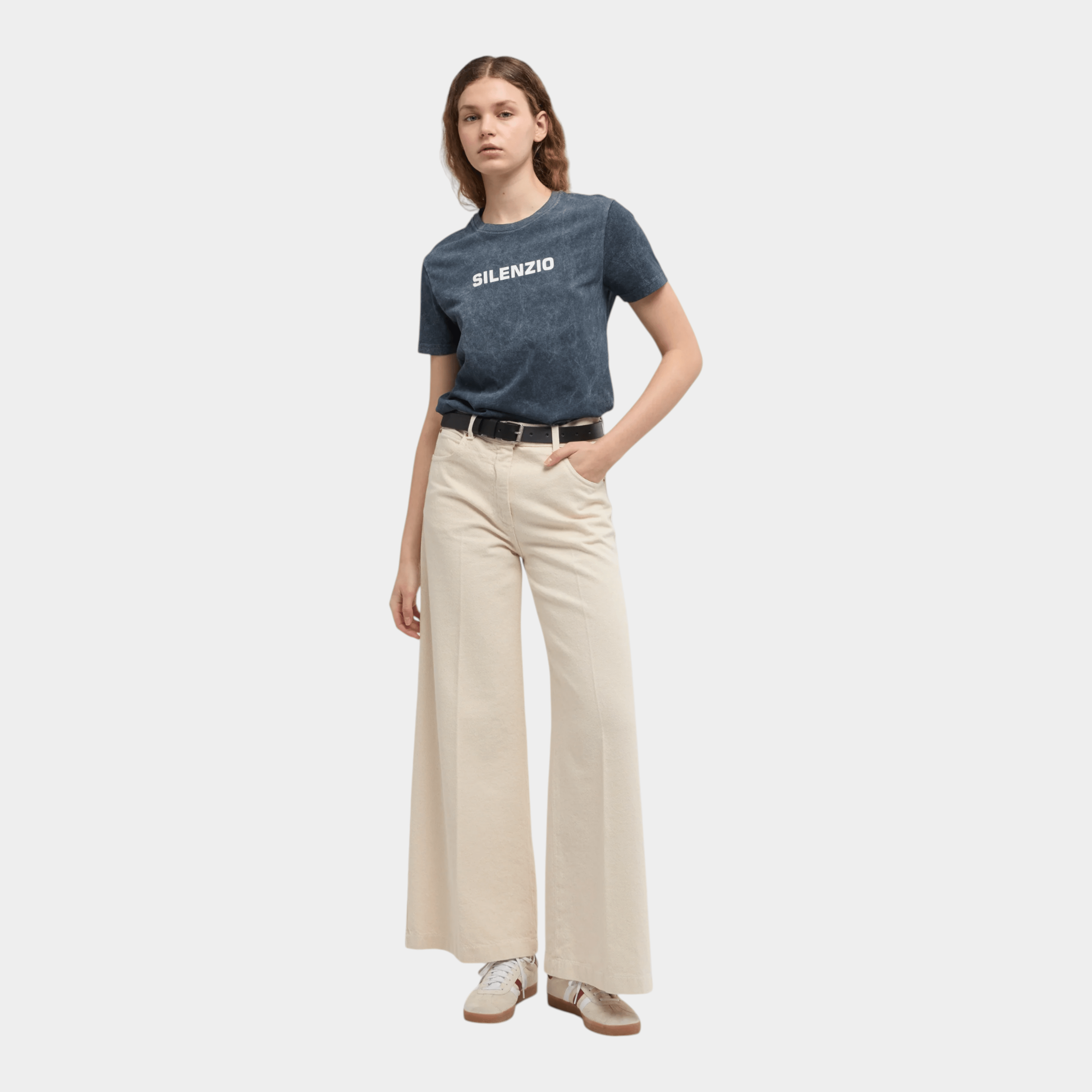 ASPESI - Aspesi Tee Shirt in jersey di cotone Silenzio - Blu Shady/2 - Hubert Humangoods