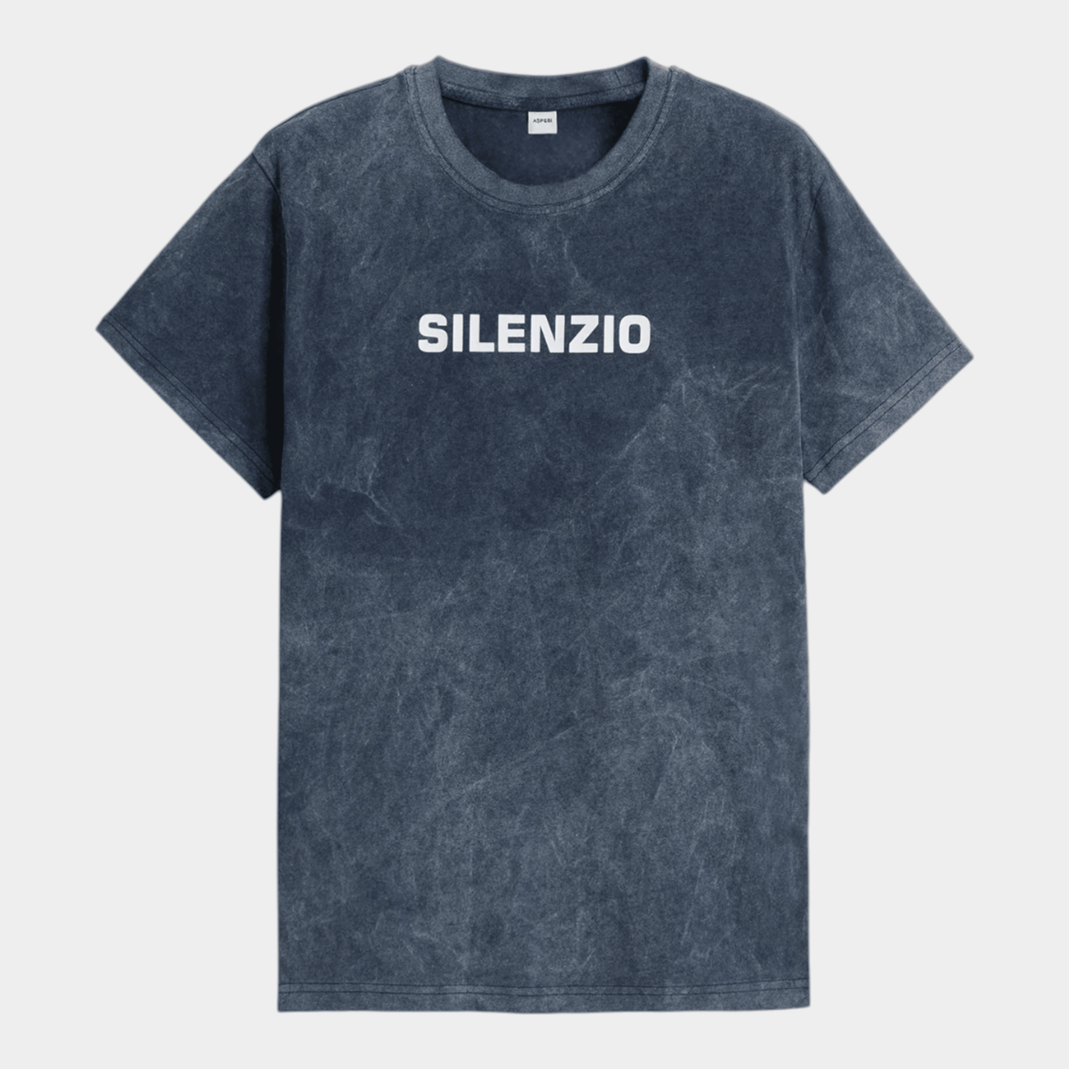 ASPESI - Aspesi Tee Shirt in jersey di cotone Silenzio - Blu Shady/1 - Hubert Humangoods