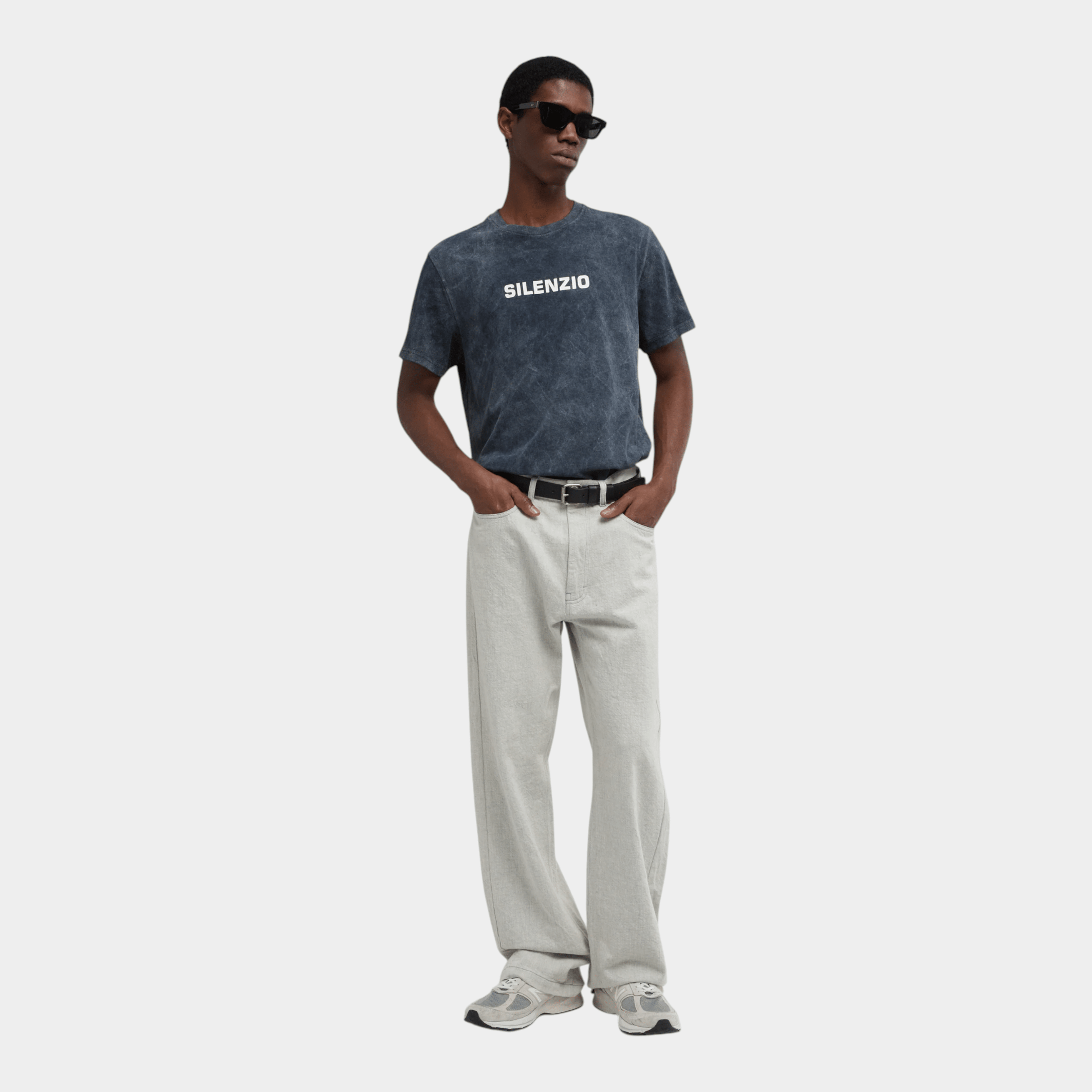 ASPESI - Aspesi Tee Shirt Silenzio Shady Effect - Blu/2 - Hubert Humangoods