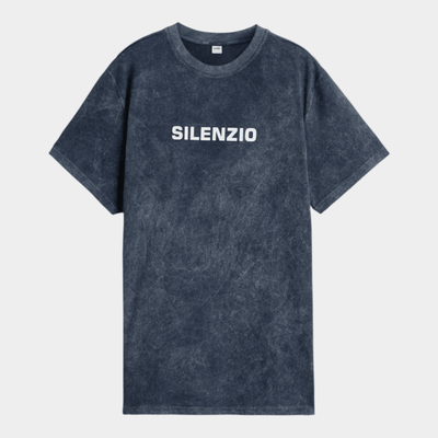 Aspesi Tee Shirt Silenzio Shady Effect - Blu