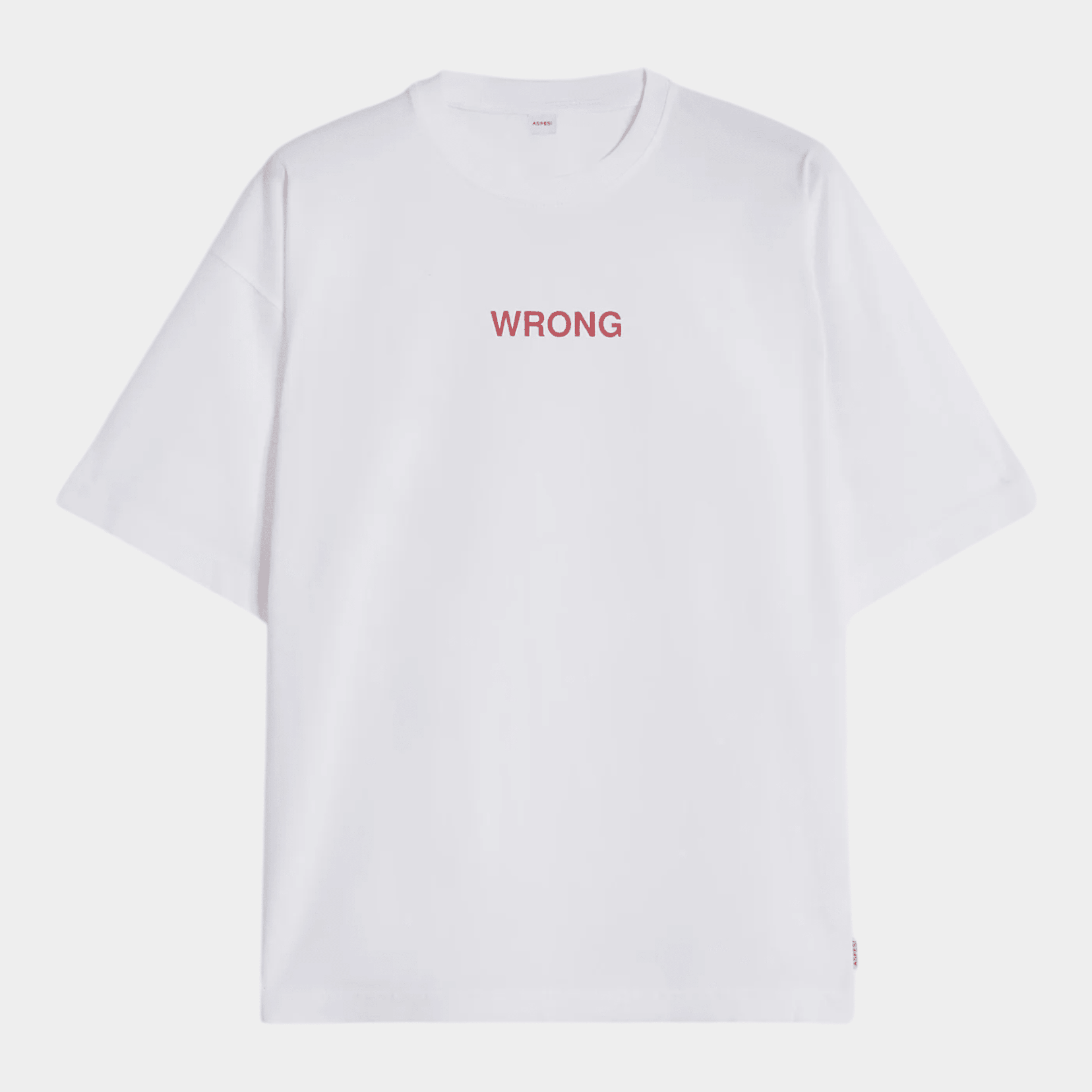 ASPESI - Aspesi Tee Shirt Wrong - Bianco/1 - Hubert Humangoods