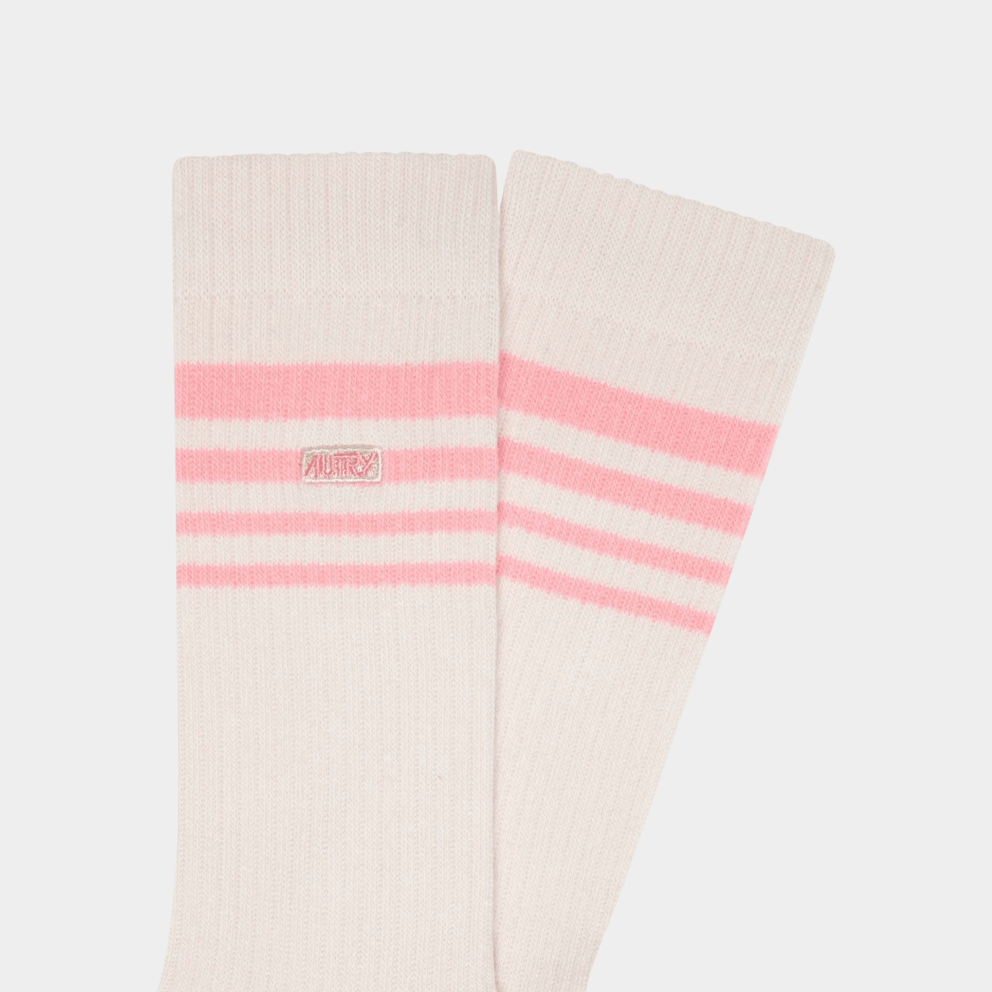 AUTRY - Autry Calzini a coste a righe - Panna e Rosa/2 - Hubert Humangoods