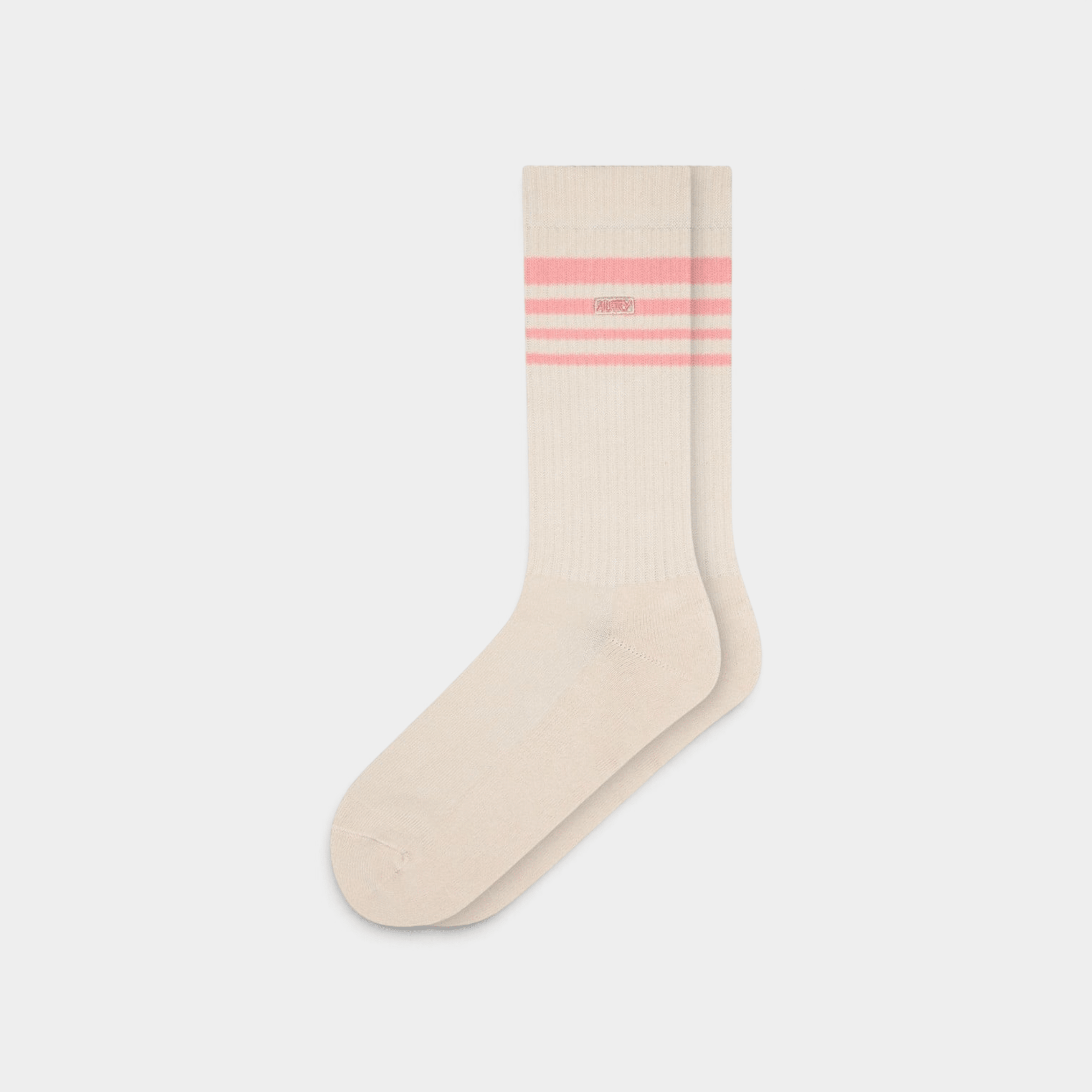 AUTRY - Autry Calzini a coste a righe - Panna e Rosa/1 - Hubert Humangoods