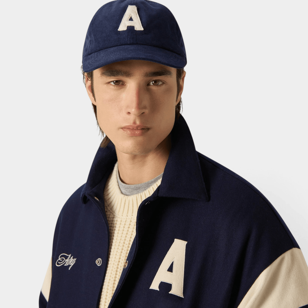 AUTRY - Autry Cappello Baseball in velluto a costine con logo - Blu/2 - Hubert Humangoods