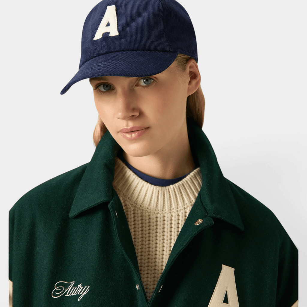 AUTRY - Autry Cappello Baseball in velluto a costine con logo - Blu/3 - Hubert Humangoods