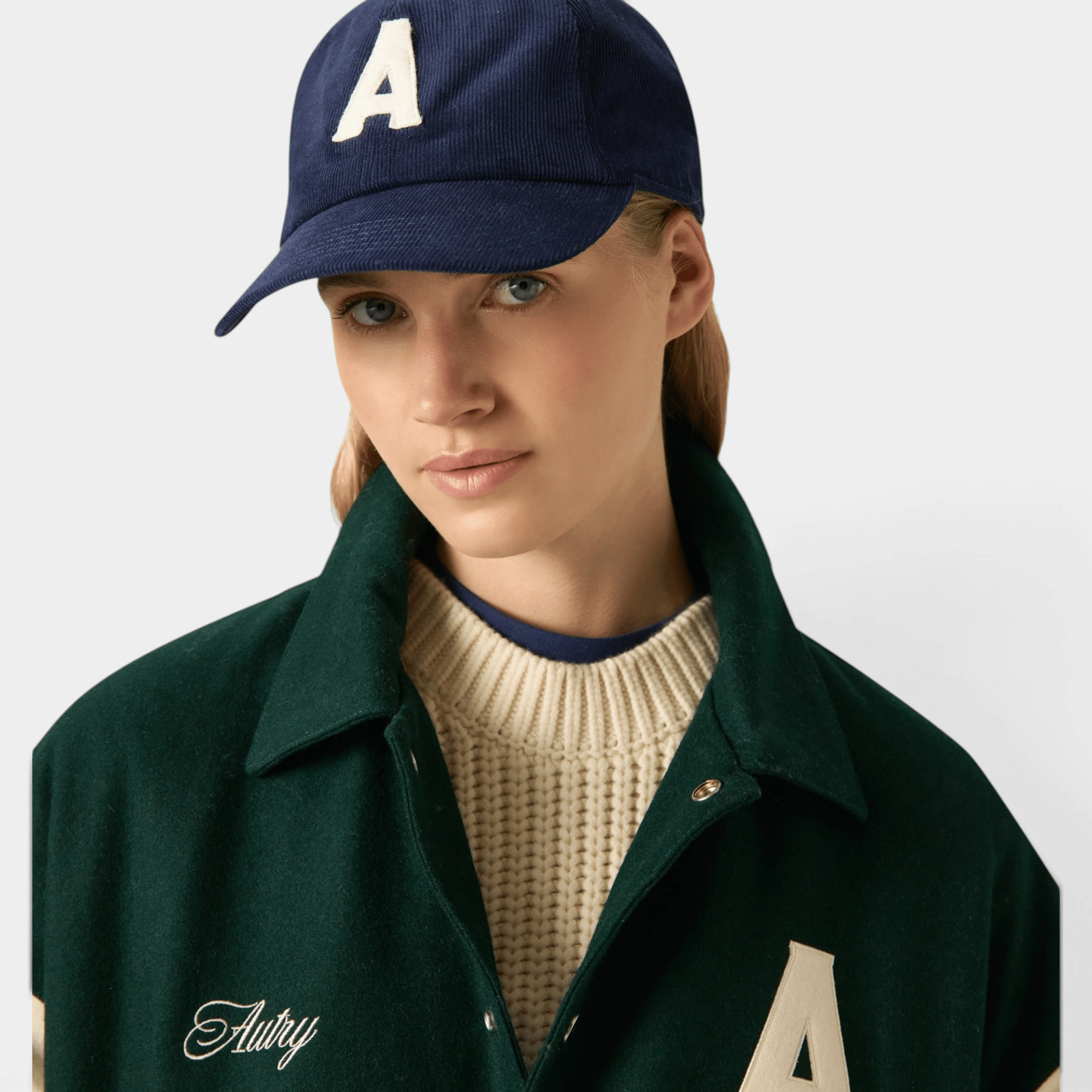 AUTRY - Autry Cappello Baseball in velluto a costine con logo - Blu/3 - Hubert Humangoods