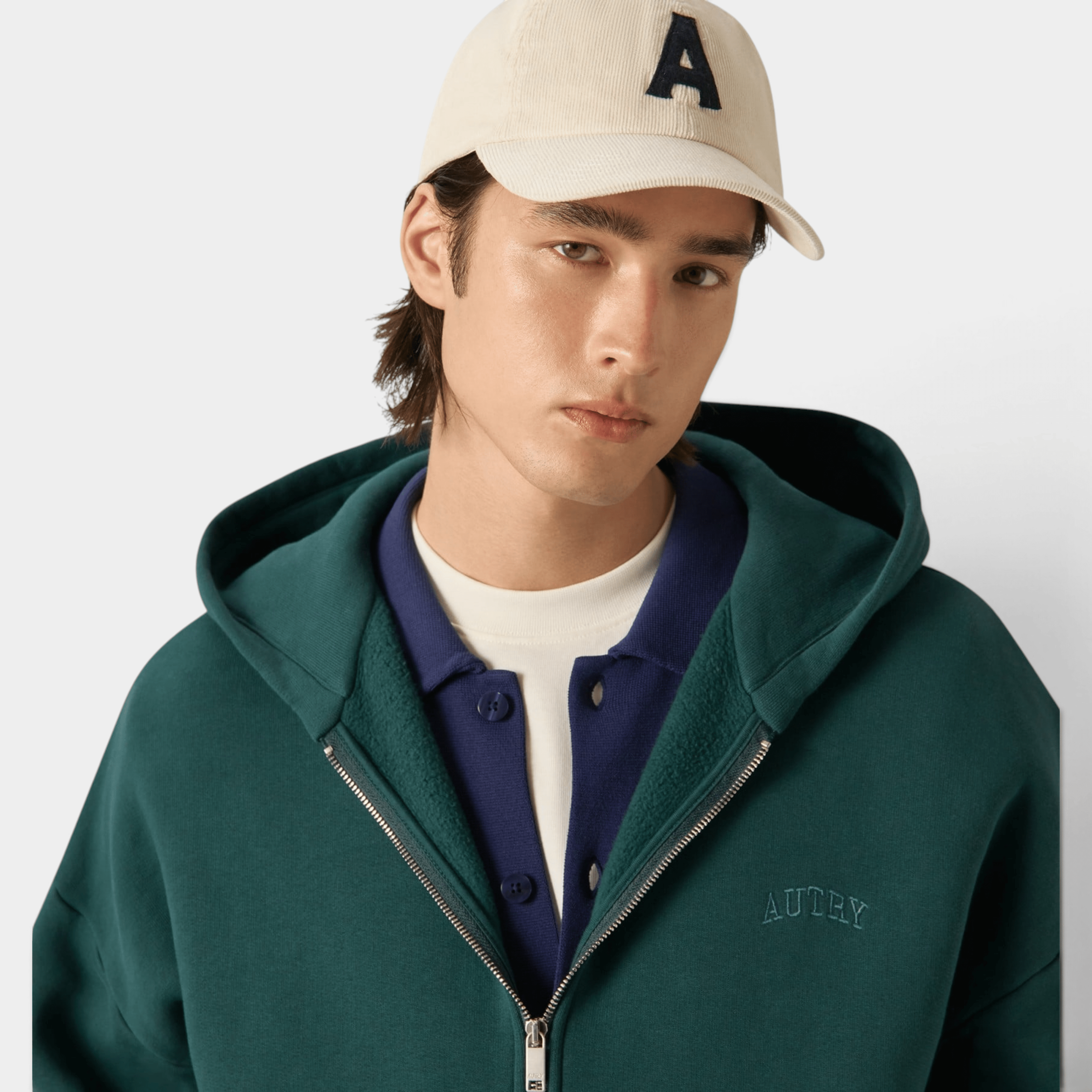 AUTRY - Autry Cappello Baseball in velluto a costine con logo - Panna/3 - Hubert Humangoods