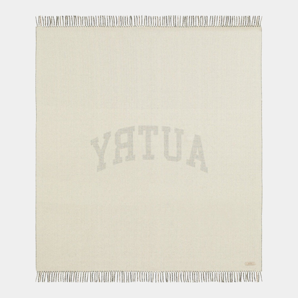 AUTRY Autry Coperta Check con maxi logo - Marrone - Hubert Humangoods