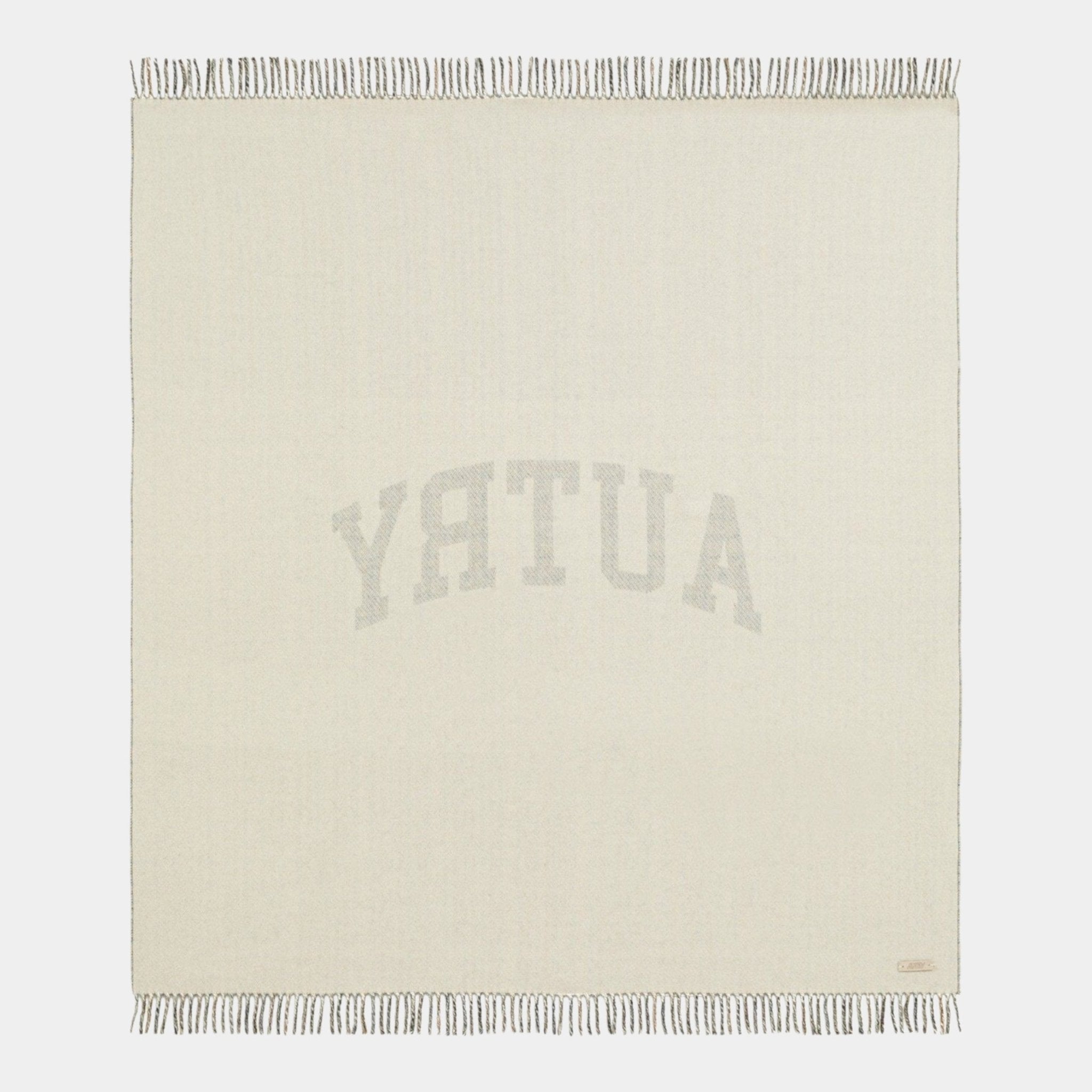 AUTRY Autry Coperta Check con maxi logo - Marrone - Hubert Humangoods