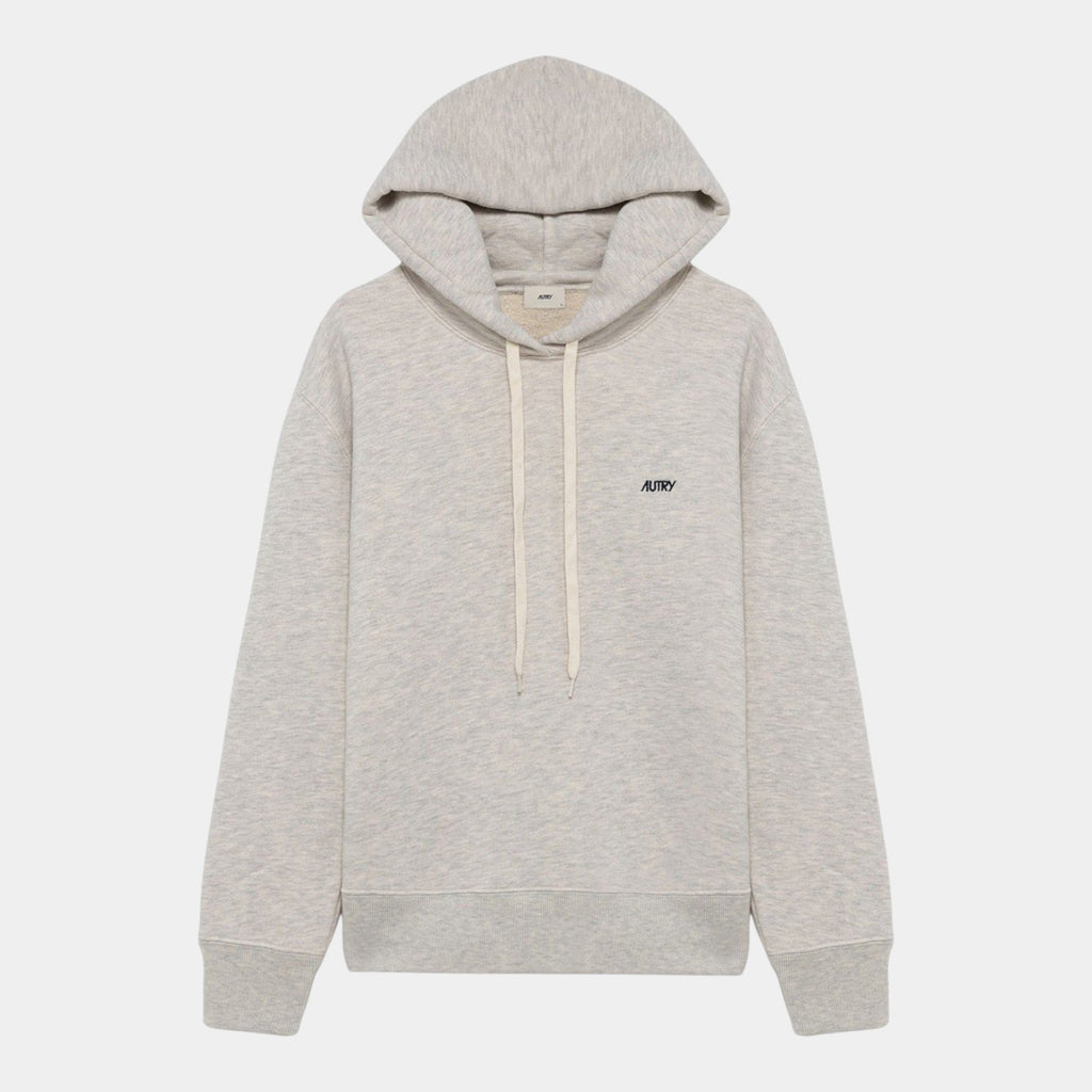 AUTRY - Autry Felpa con Cappuccio e logo - Grigio/1 - Hubert Humangoods