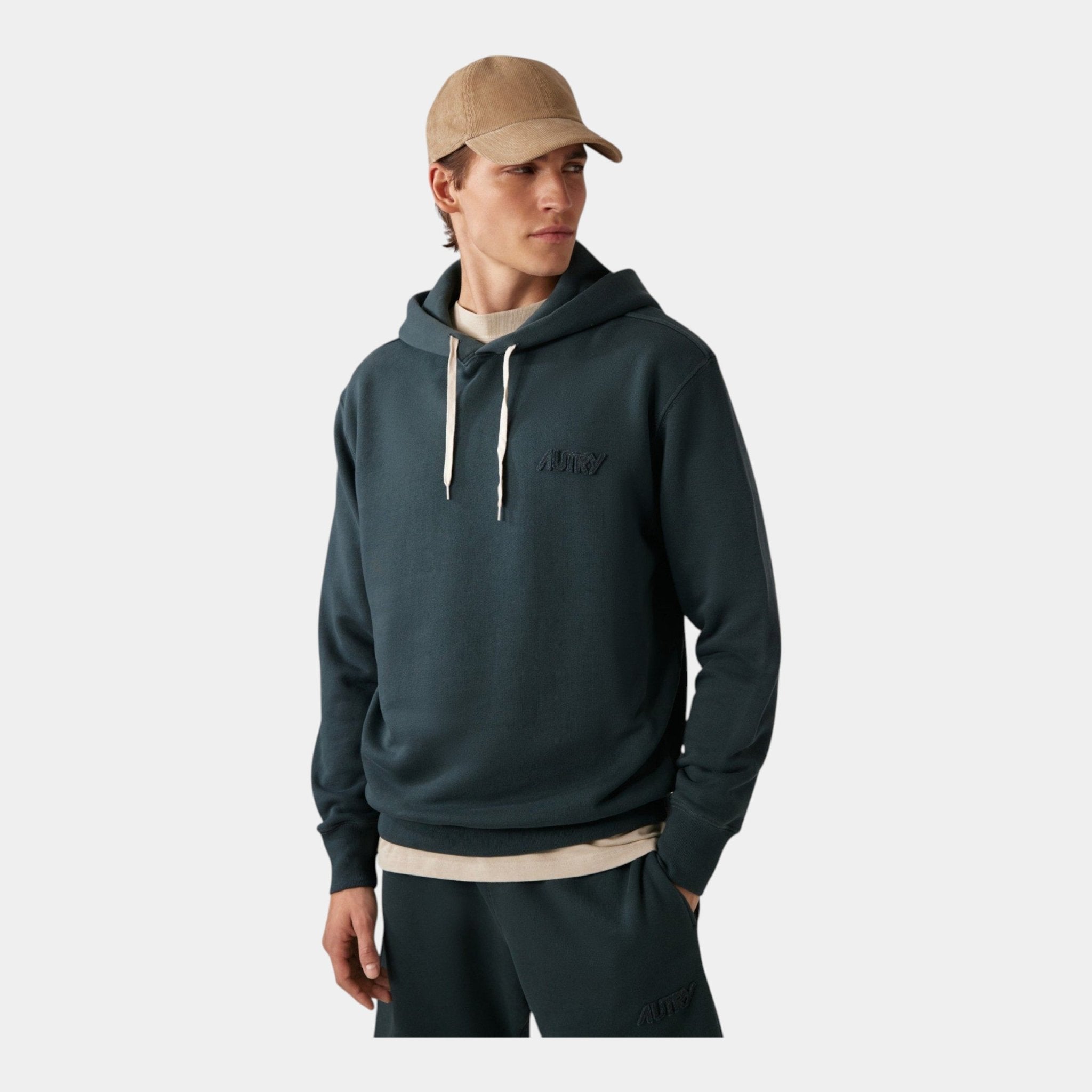 AUTRY Autry Felpa con cappuccio e logo - Verde - Hubert Humangoods